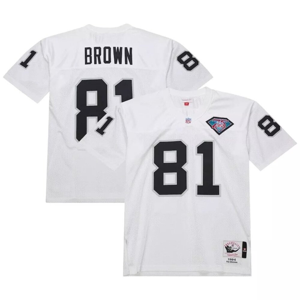 Men's Tim Brown White Los Angeles Raiders 1994 Authentic Jersey NWT Sz 3XL